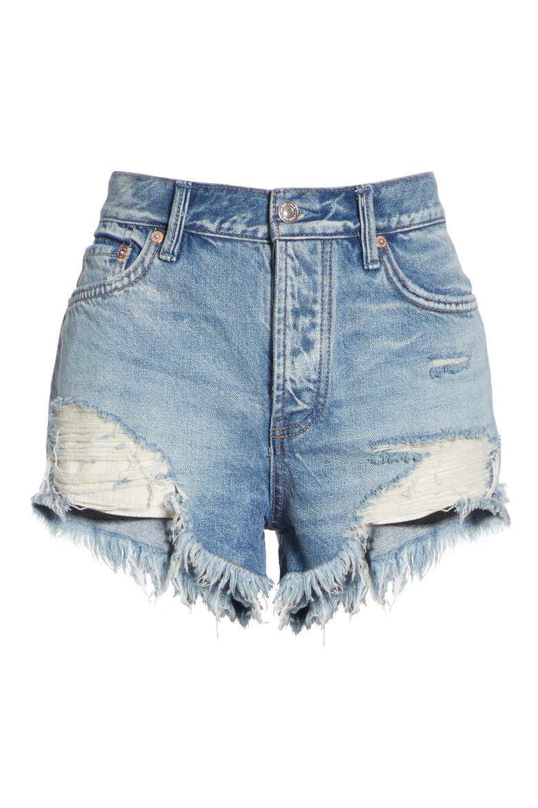 Loving Good Vibrations Shorts, Alternate, color, LIGHT DENIM