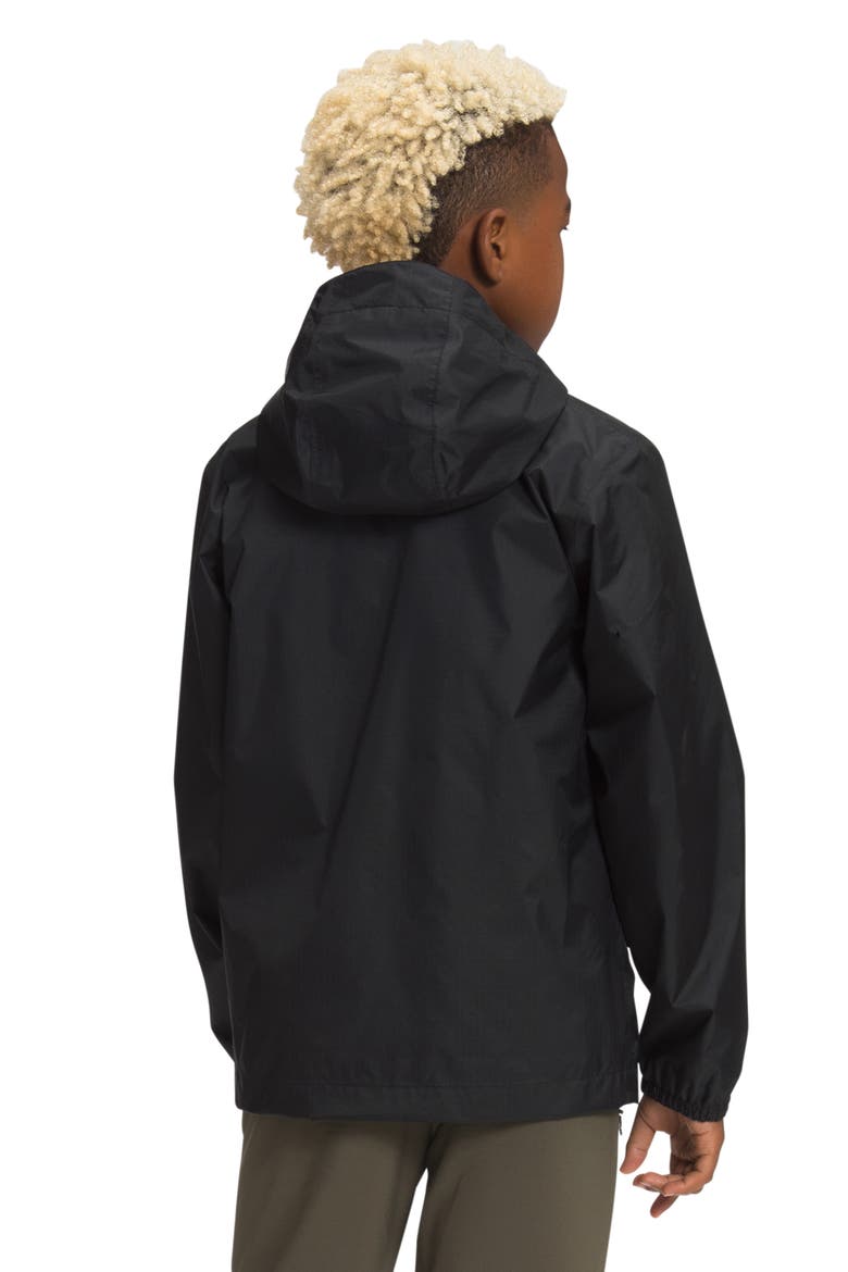 Kids' Zipline Waterproof Rain Jacket, Alternate, color, TNF BLACK