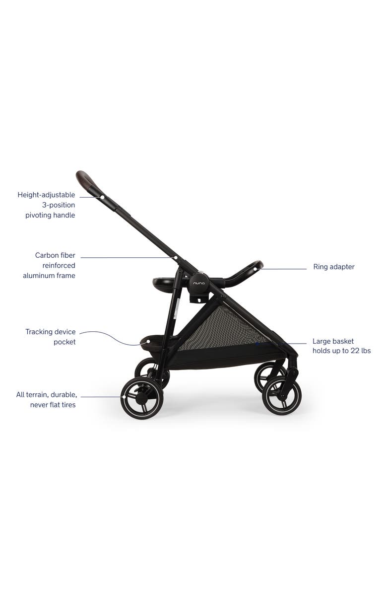 Nuna Fex System Stroller Frame & Pipa<sup>™</sup> Series Adapter, Alternate, color, Black