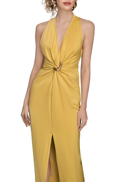 Donna Karan New York Twisted Sleeveless Gown In Pink