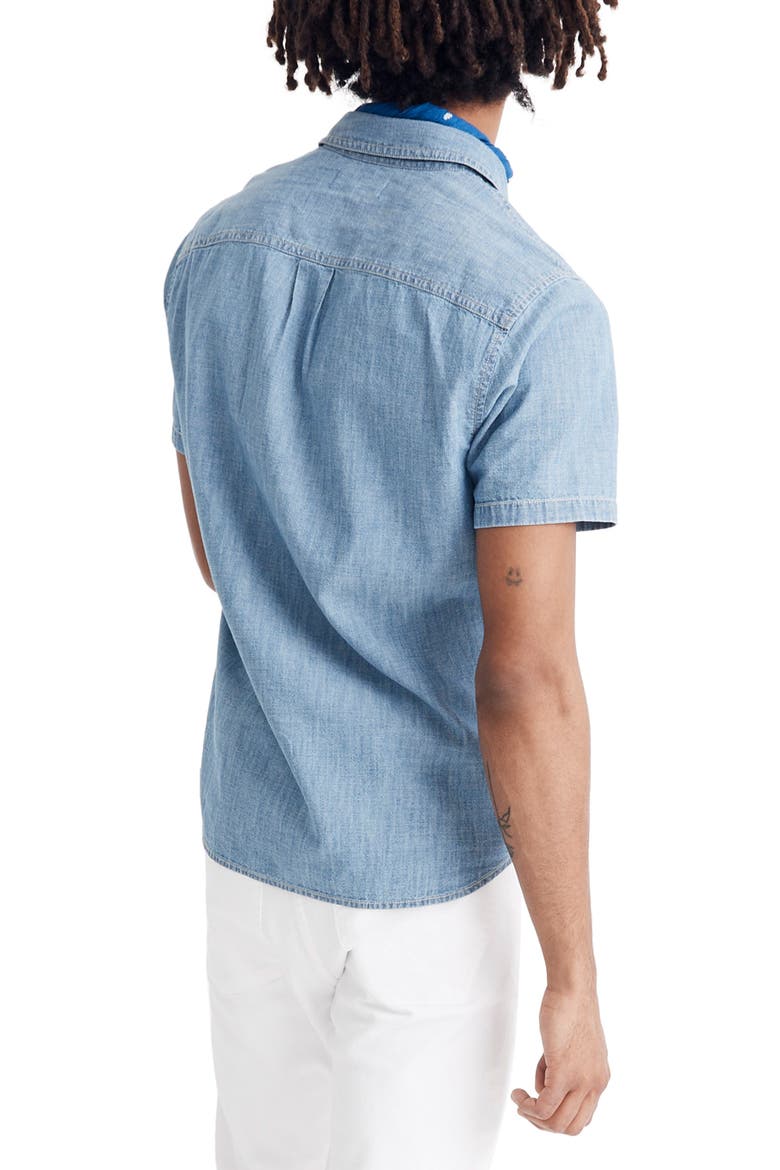 Slim Fit Chambray Sport Shirt, Alternate, color, TIMSONS
