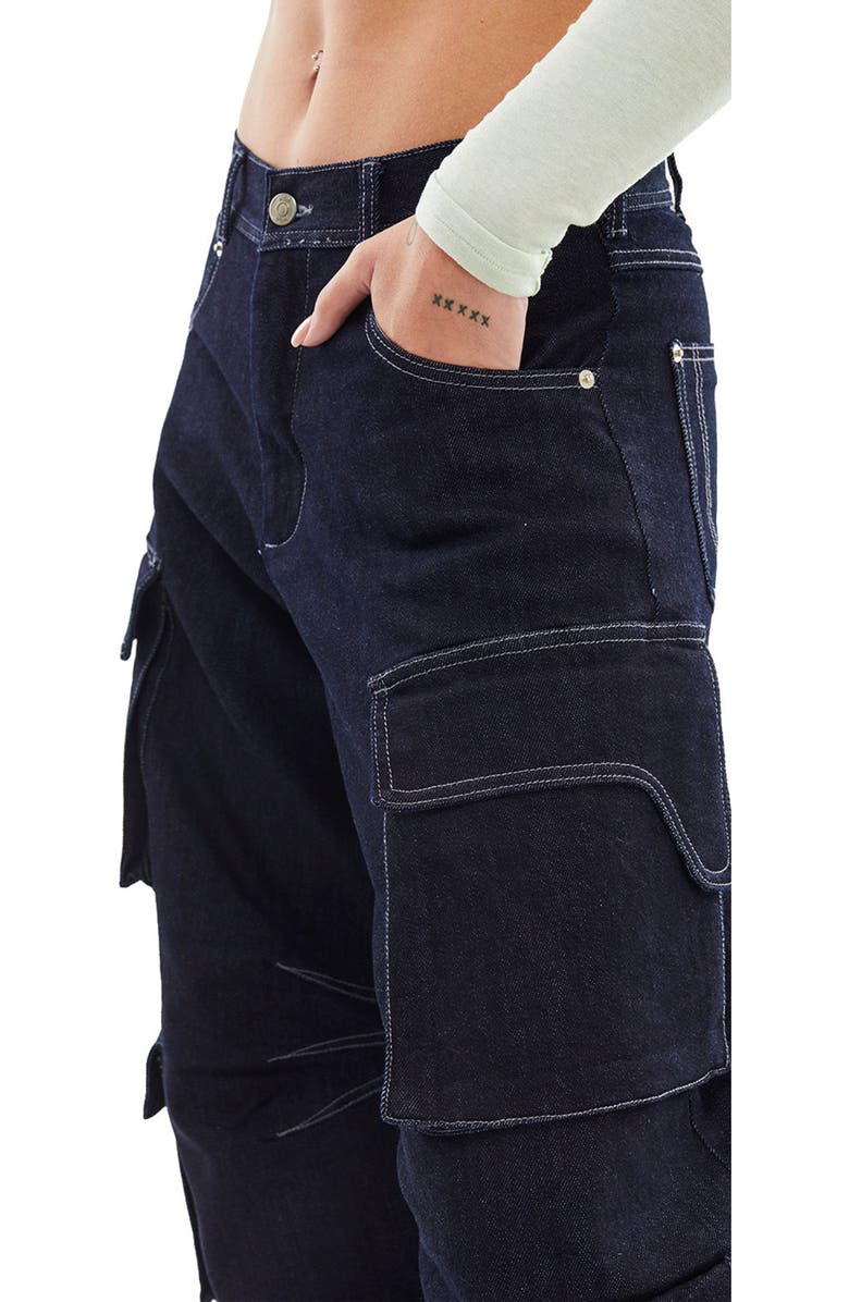 Mother of All Rae Denim Cargo Pants, Alternate, color, 