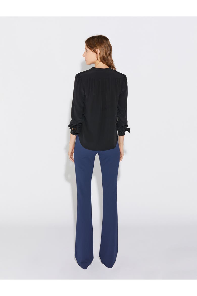 Olympia LONGSLEEVE Longsleeve Silk Top, Alternate, color, Black