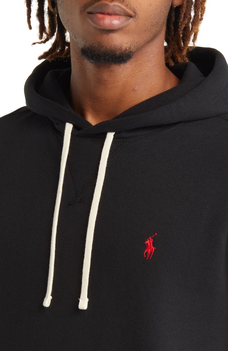 Polo Ralph Lauren Fleece Pullover Hoodie, Alternate, color, Polo Black