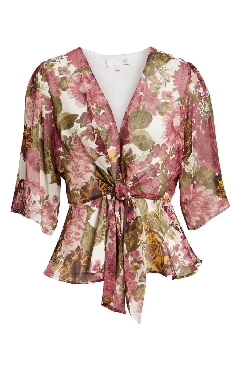 WAYF Plunging Knot Front Top, Alternate, color, 