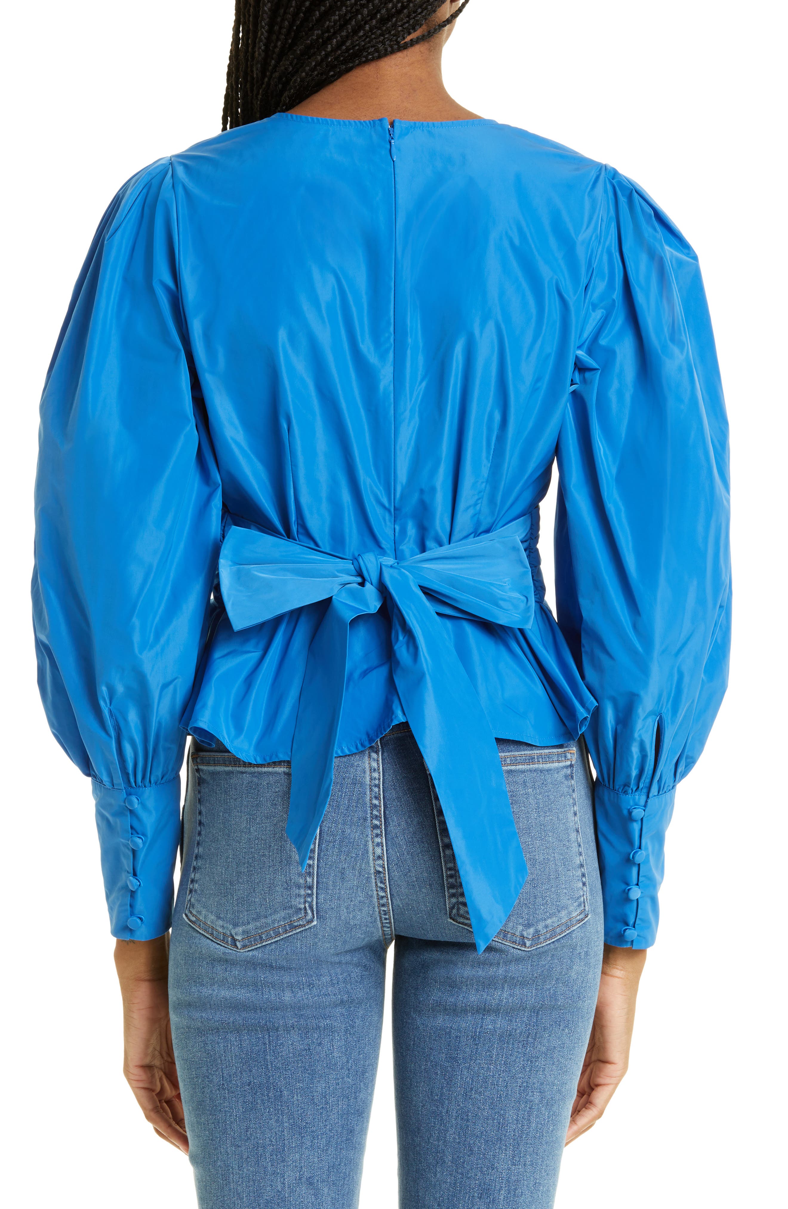 Seema Twist Front Taffeta Blouse - image 2