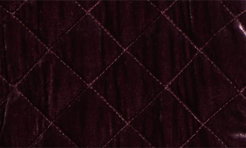 Marine Layer Anita Velvet Quilted Bomber Jacket In Purple