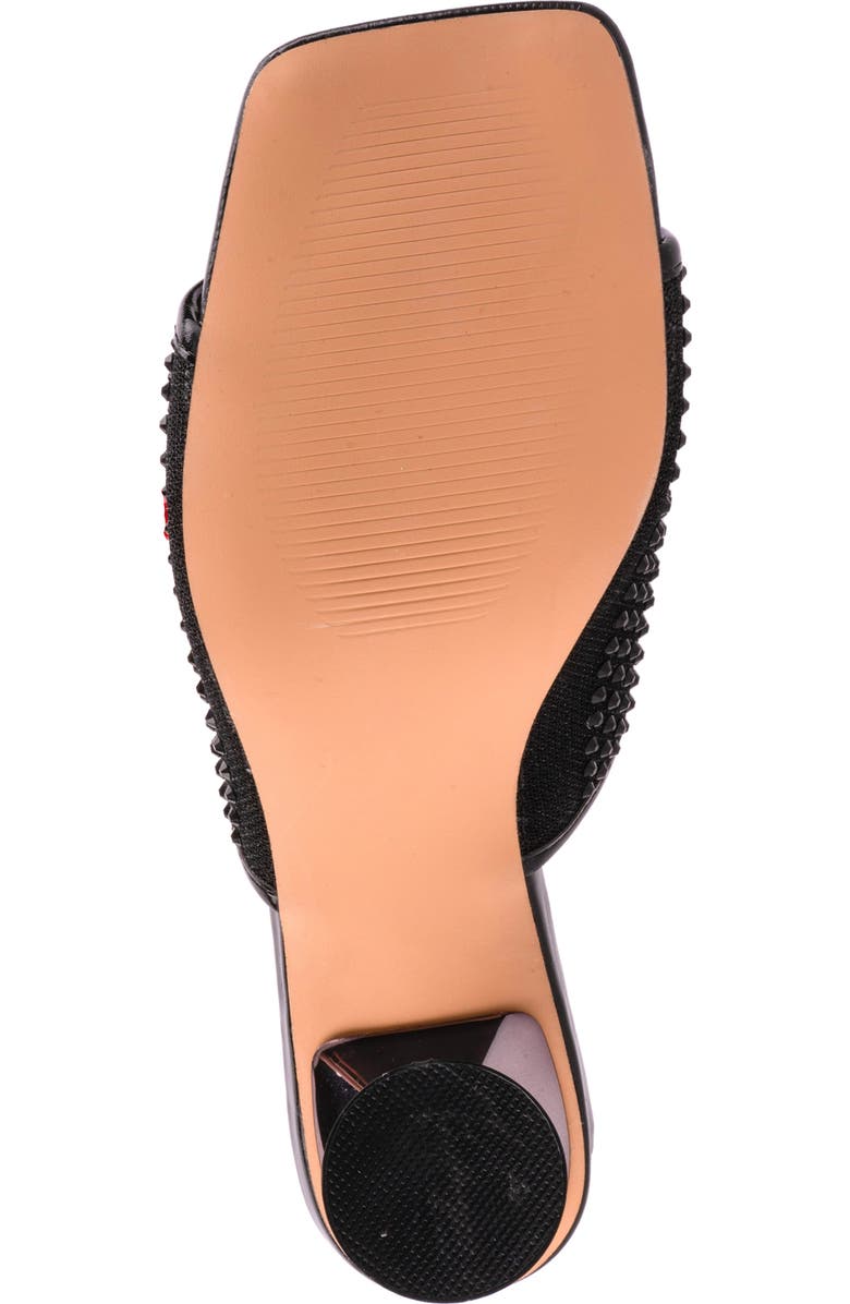 LADY COUTURE Rhinestone Slide Sandal, Alternate, color, Black