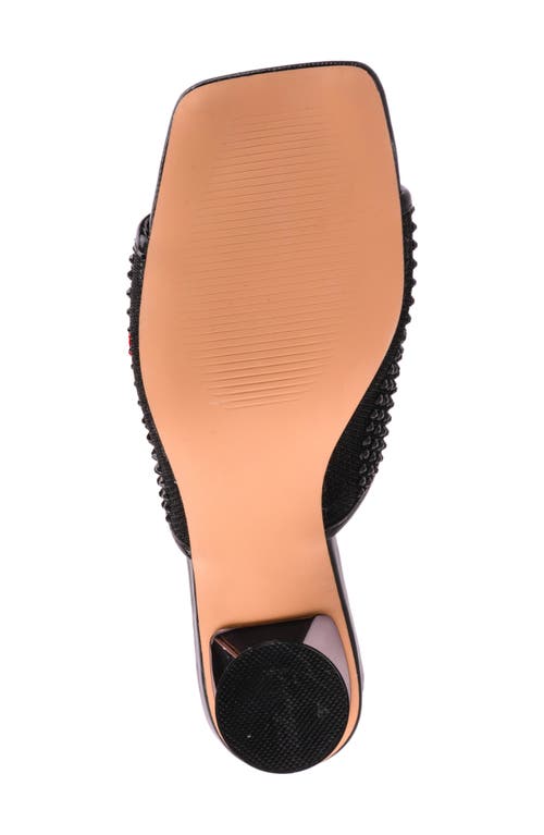 Lady Couture Rhinestone Slide Sandal In Black