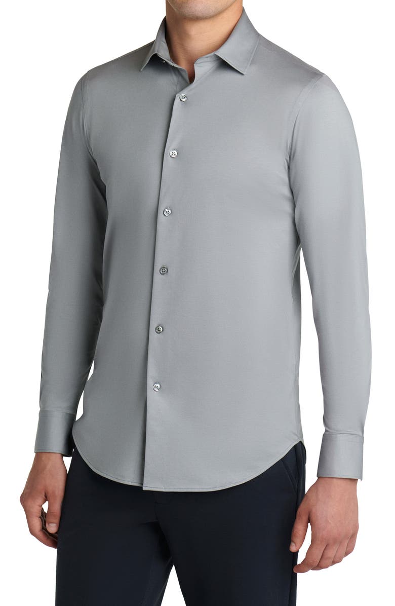 Bugatchi James Long Sleeve Stretch Cotton Button-Up Shirt, Alternate, color,