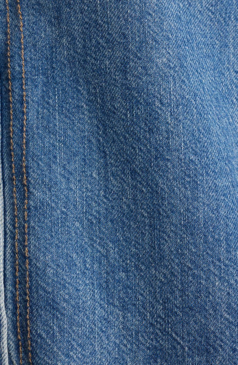 rag & bone Featherweight Taylor Short Sleeve Denim Button-Up Shirt, Alternate, color, Lyon