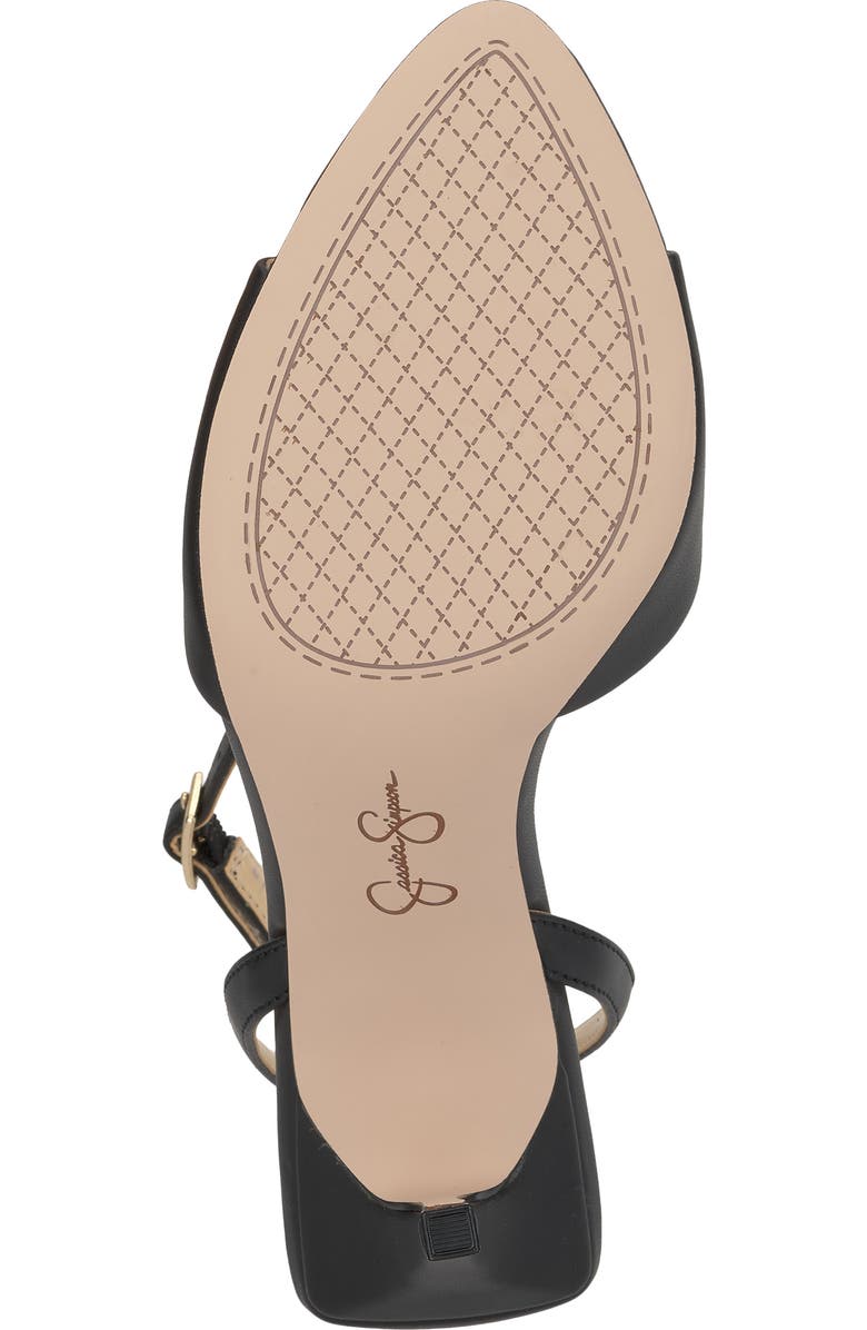 Jessica Simpson Davara Ankle Strap Pointed Toe Sandal, Alternate, color, Black