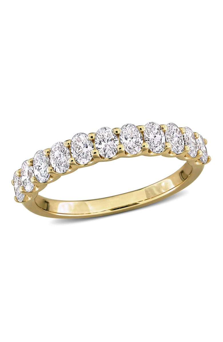 Julianna B. 1 CTW Oval Lab-Grown Diamond Band 14k, Main, color, Yellow Gold