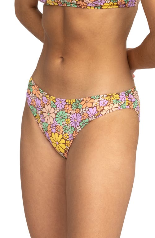 Roxy All About Sol Hipster Bikini Bottoms In Root Beer