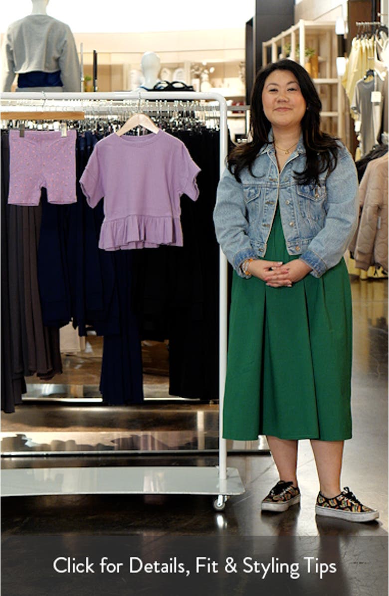 Kids' Frill Rib Top and Floral Shorts Set, sales video thumbnail