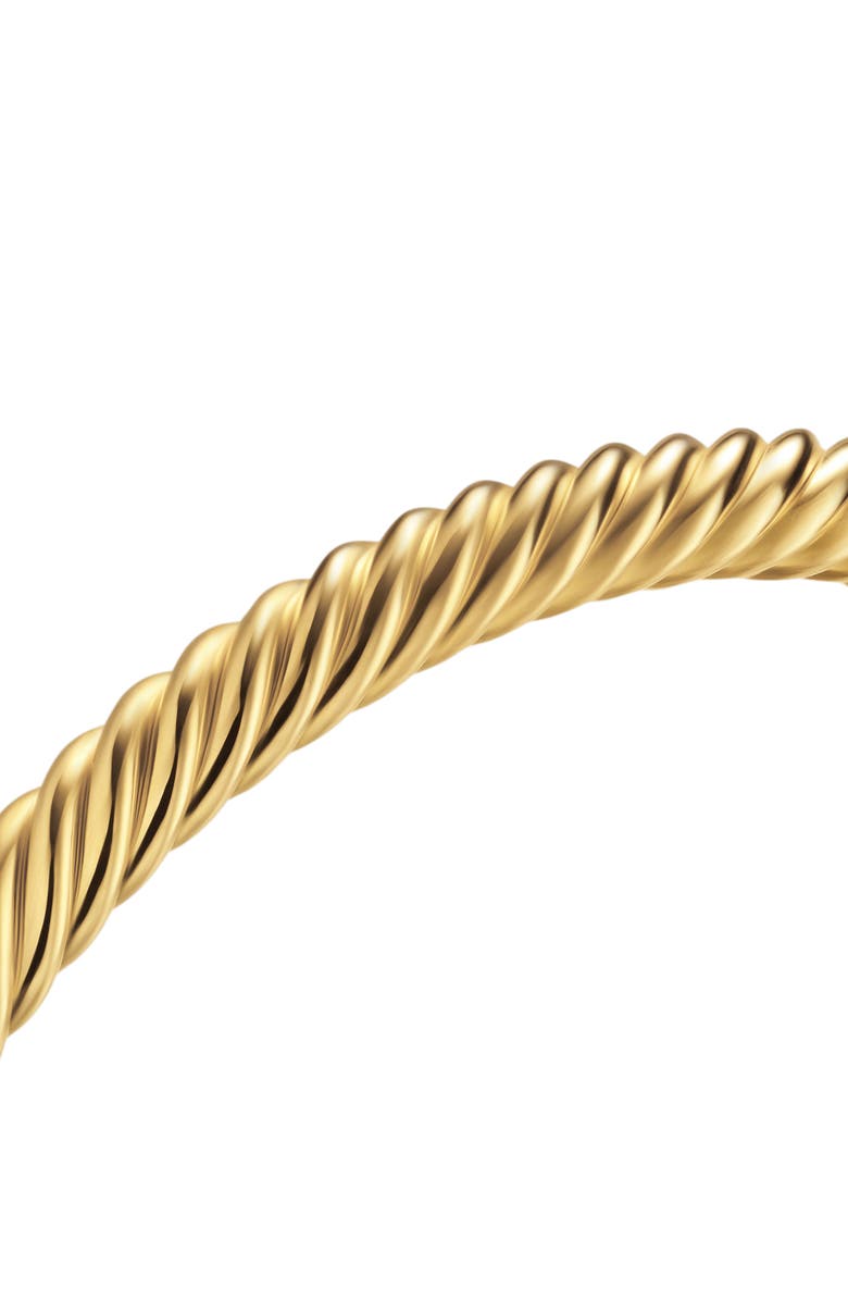 David Yurman Cable Cuff Bracelet in 18K Yellow Gold, Alternate, color, 18K Gold