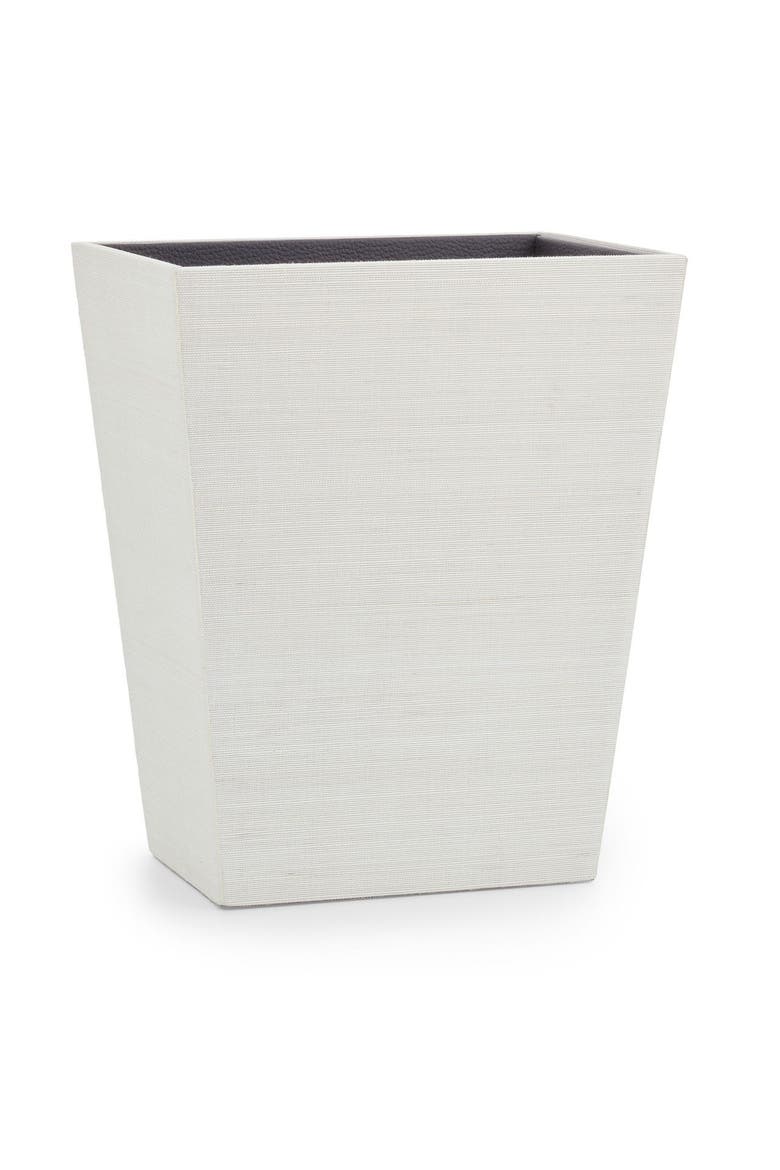 Araba Eggshell Waste Basket, Main, color, IVORY