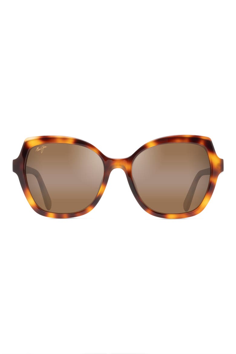 Mamane 55mm PolarizedPlus2® Round Sunglasses, Main, color, TORTOISE