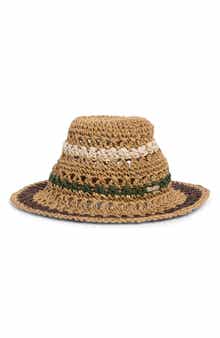 Carly Striped Crochet Bucket Hat