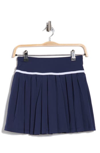 90 Degree By Reflex Pleated Hybrid Skort In Blue