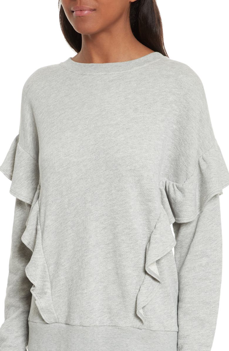 Joie Agnia Ruffle Sweatshirt, Alternate, color,