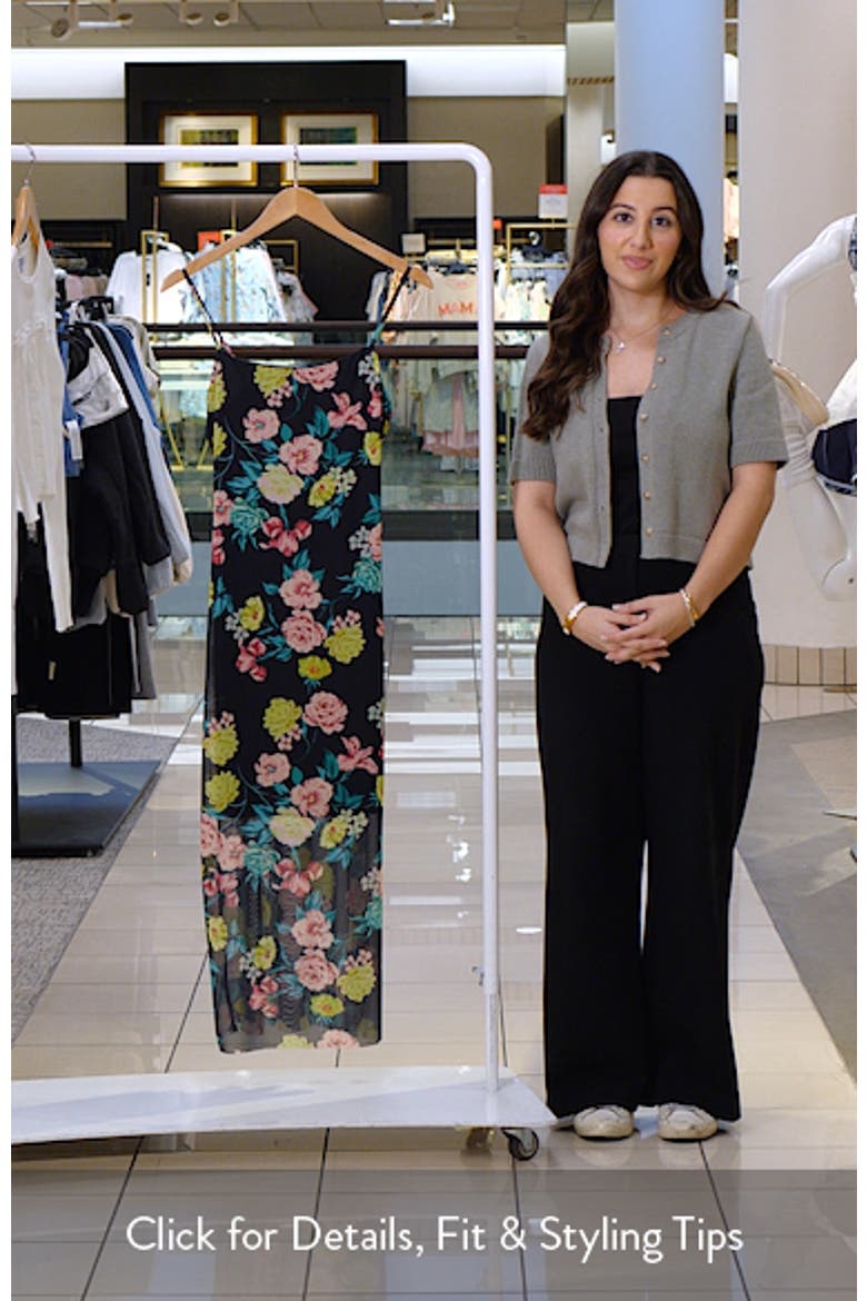 Giselly Floral Print Georgette Slipdress video