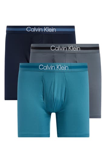 Calvin Klein Pack Of 3 Microfiber Boxer Briefs In Multi