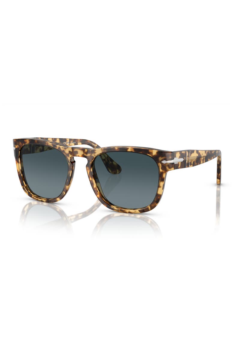 Elio 54mm Polarized Square Sunglasses, Alternate, color, BROWN/ TORTOISE BEIGE / BLUE