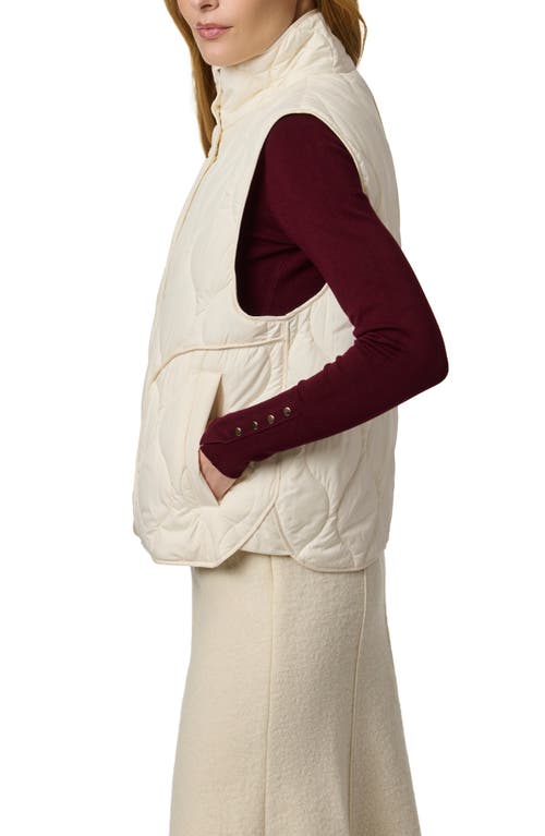 Bernardo Beekman Quilted Puffer Vest In Neutral