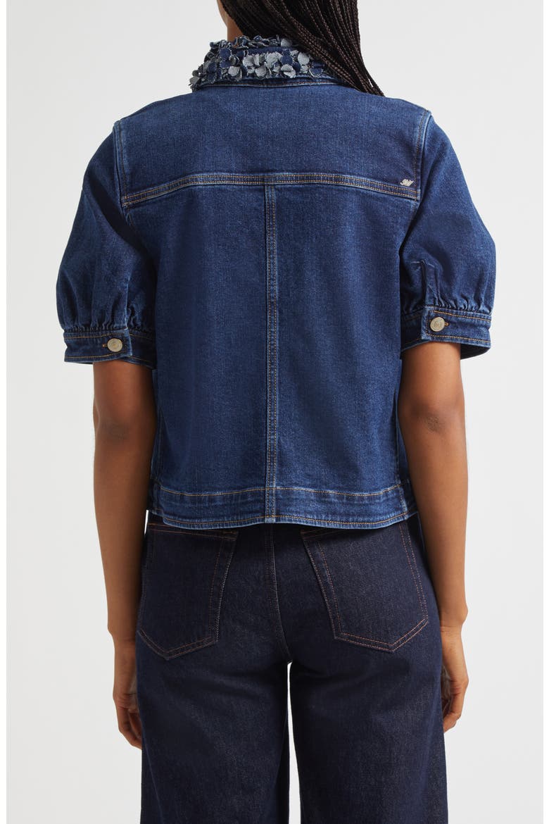 short denim jacket for dresses 23 Denim Dress Outfits to Style the Staple All Year Round