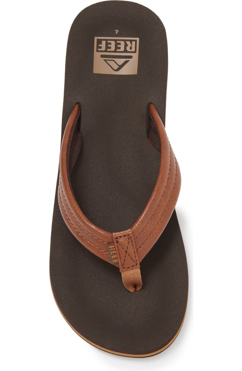 Reef Kids' Ahi Flip Flop, Alternate, color, Brown