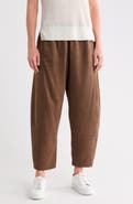 MAX STUDIO Faux Suede Barrel Pants