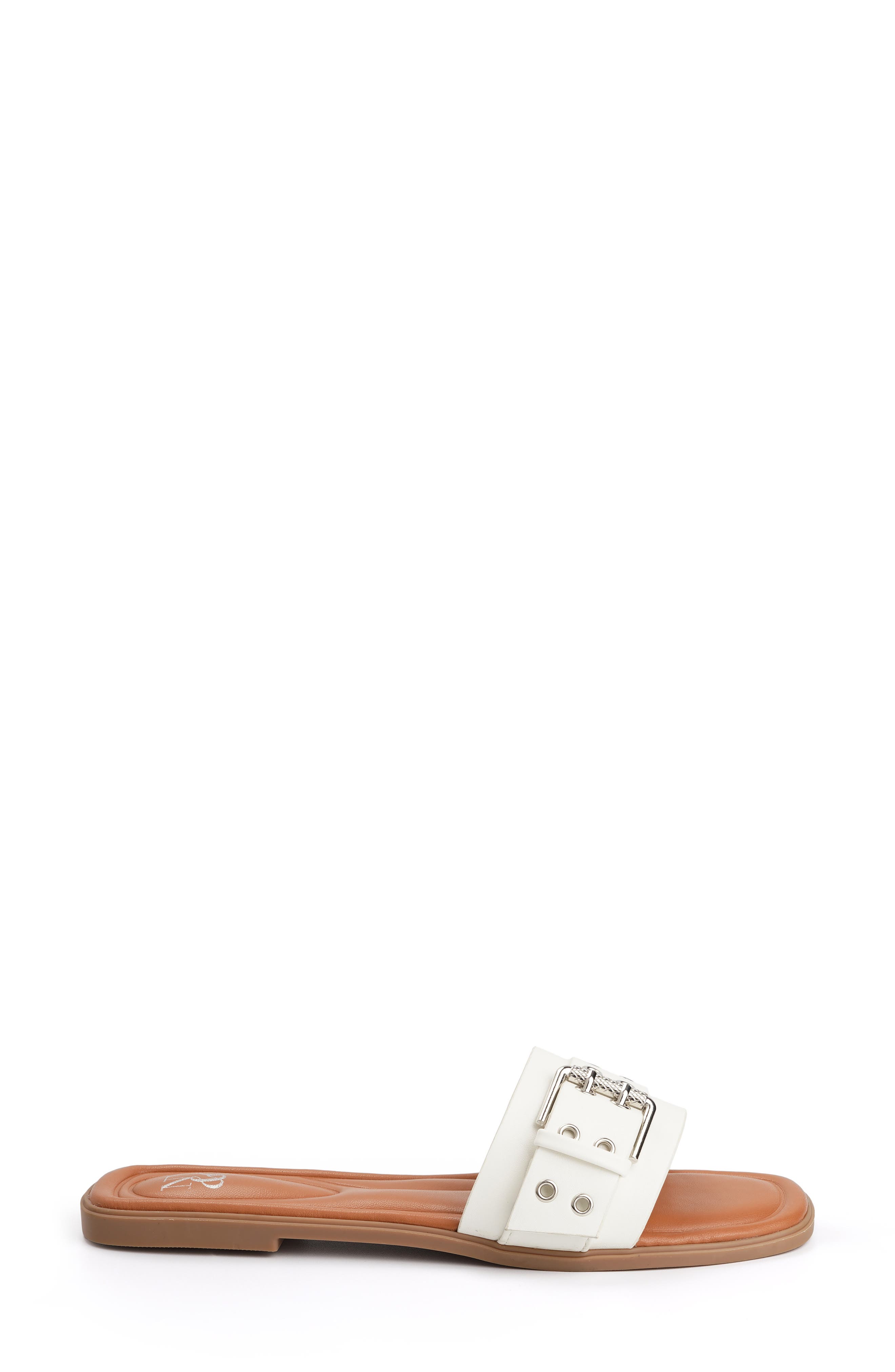 Rey Slide Sandal, Alternate, color, WHITE