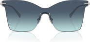 Tiffany & Co. 143mm Gradient Rimless Butterfly Shield Sunglasses