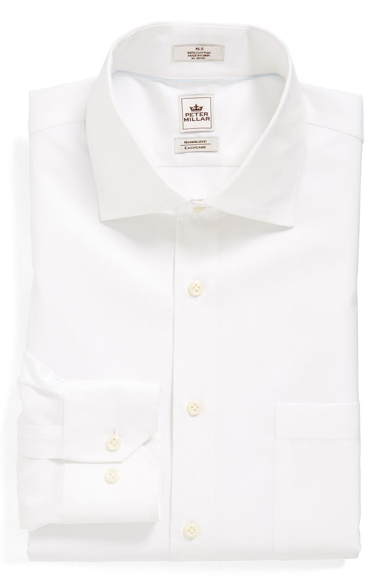 Peter Millar 'Nanoluxe' Regular Fit Wrinkle Resistant Dress Shirt, Main, color, 