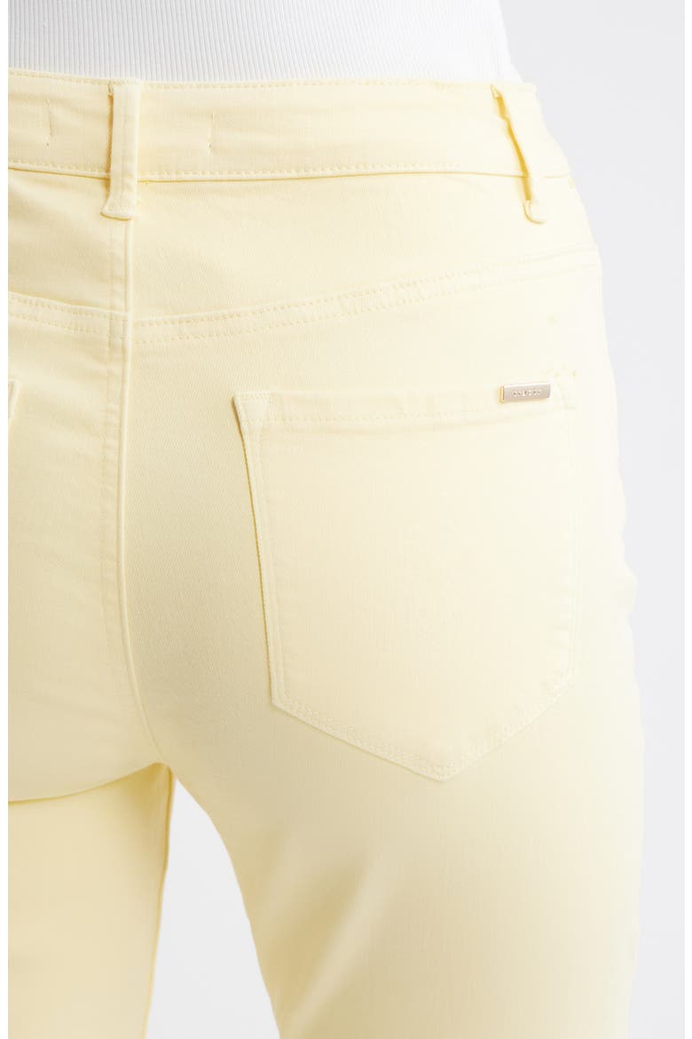 Raw Hem Flare Leg Jeans, Alternate, color, LEMON YELLOW