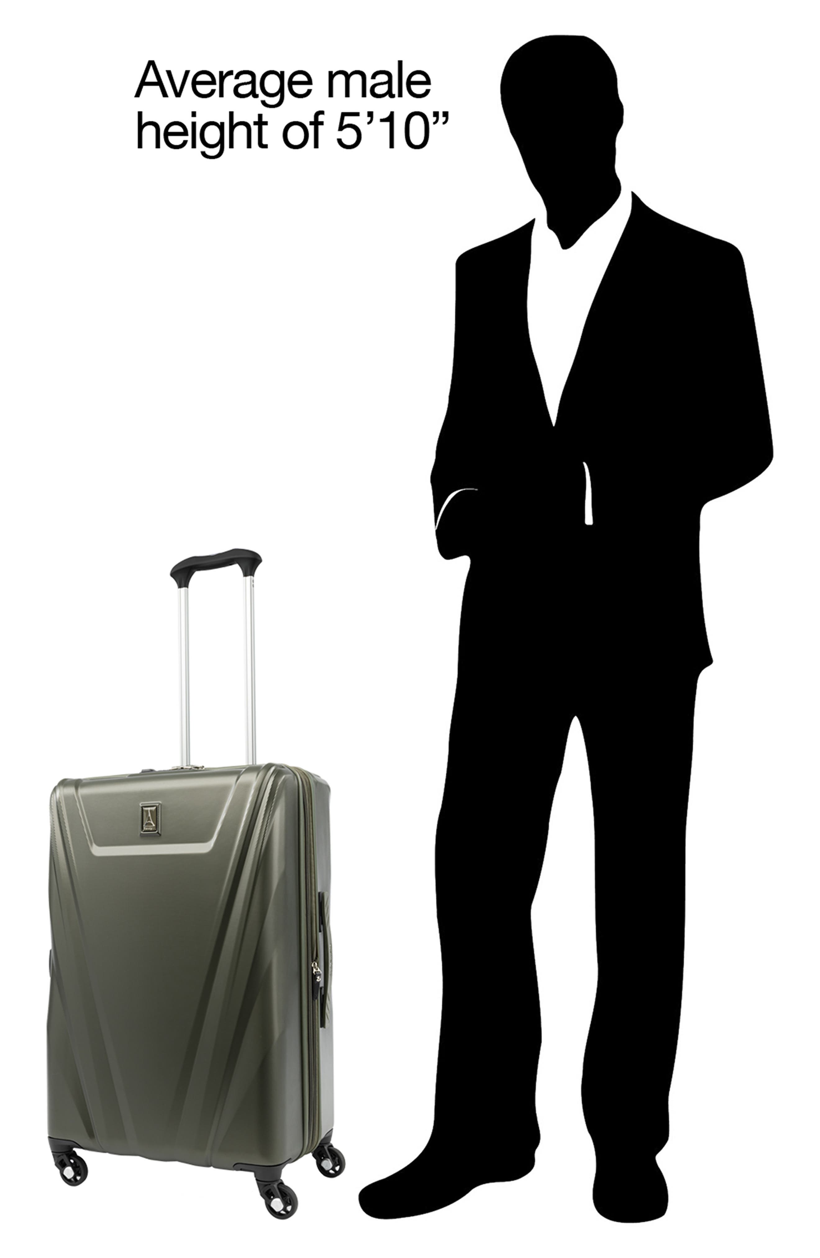 TRAVELPRO Maxlite<sup>®</sup> 5 25-Inch Hardside Expandable Medium Check-In Spinner, Alternate, color, Slate Green