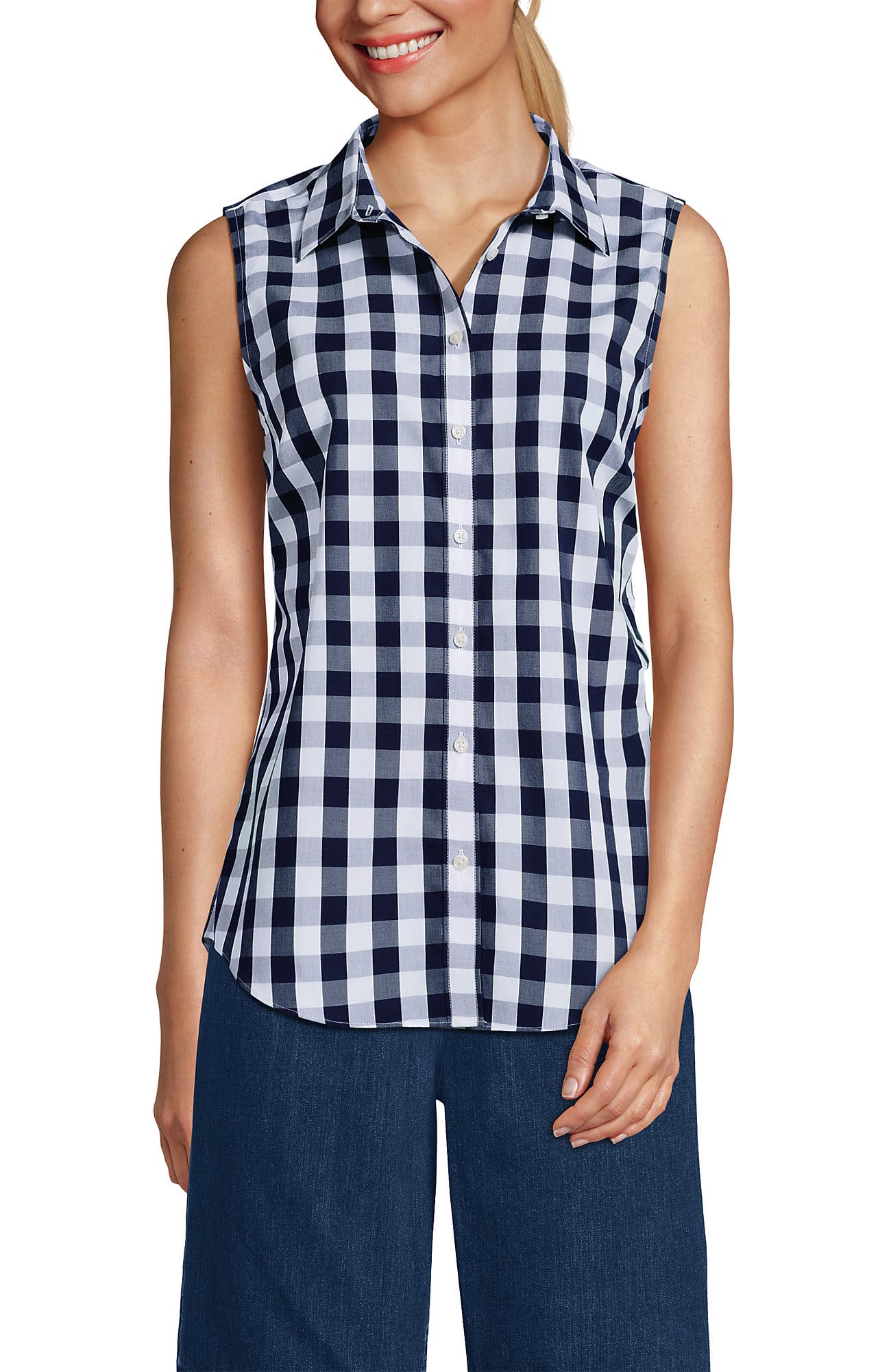 Sleeveless No Iron Shirt - image 5