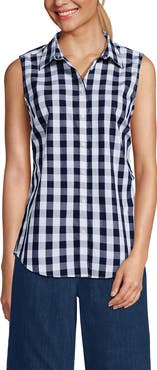 Lands' End Sleeveless No Iron Shirt