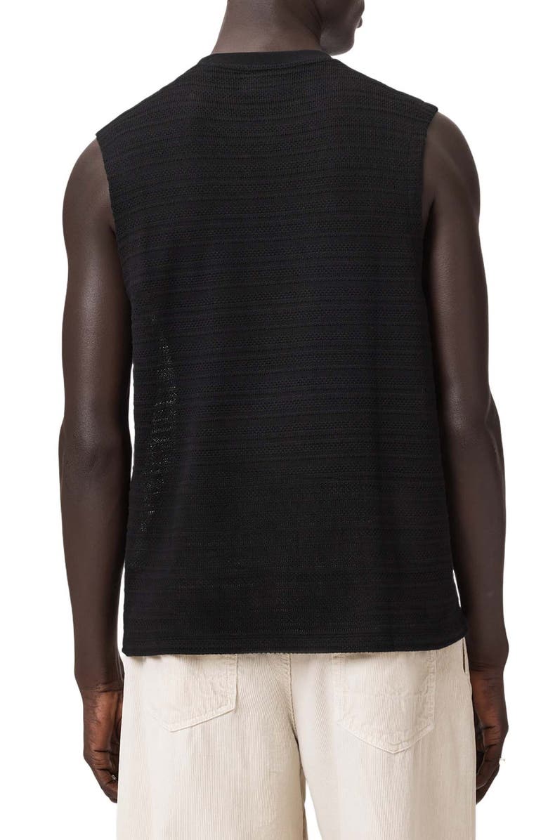 AllSaints Cove Sweater Vest, Alternate, color, Jet Black