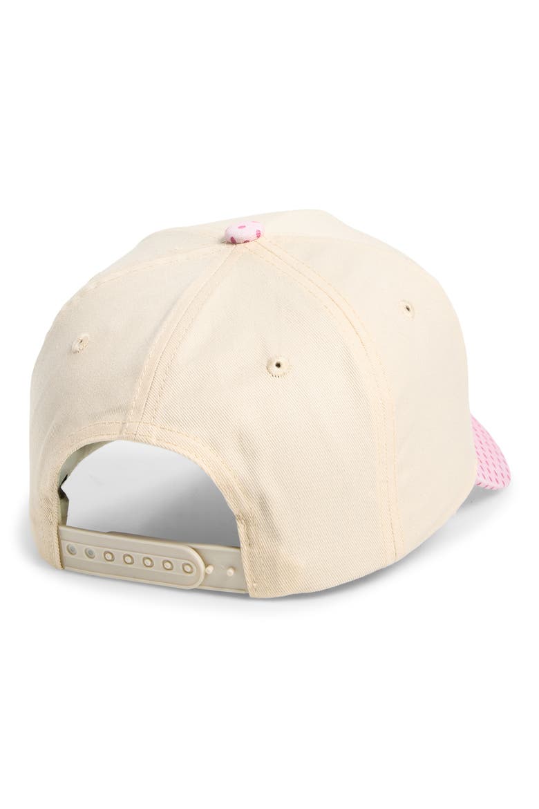 La Dolce Vita Canvas Baseball Cap, Alternate, color, PINK POLKA DOT