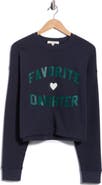 Favorite Daughter The Cropped Logo Sweatshirt