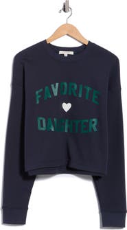 Favorite Daughter The Cropped Logo Sweatshirt