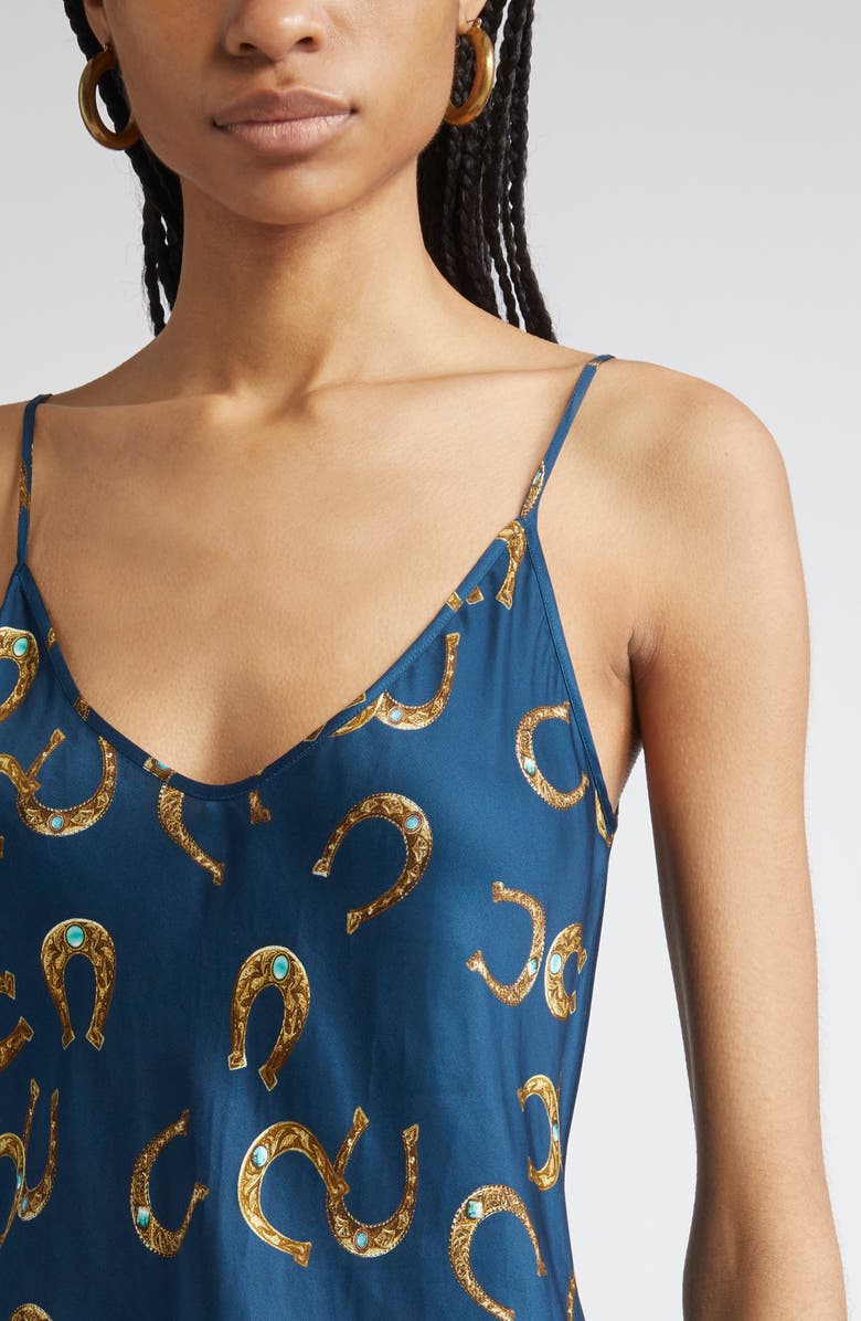 L'AGENCE Lexi Horseshoe Satin Camisole, Alternate, color,