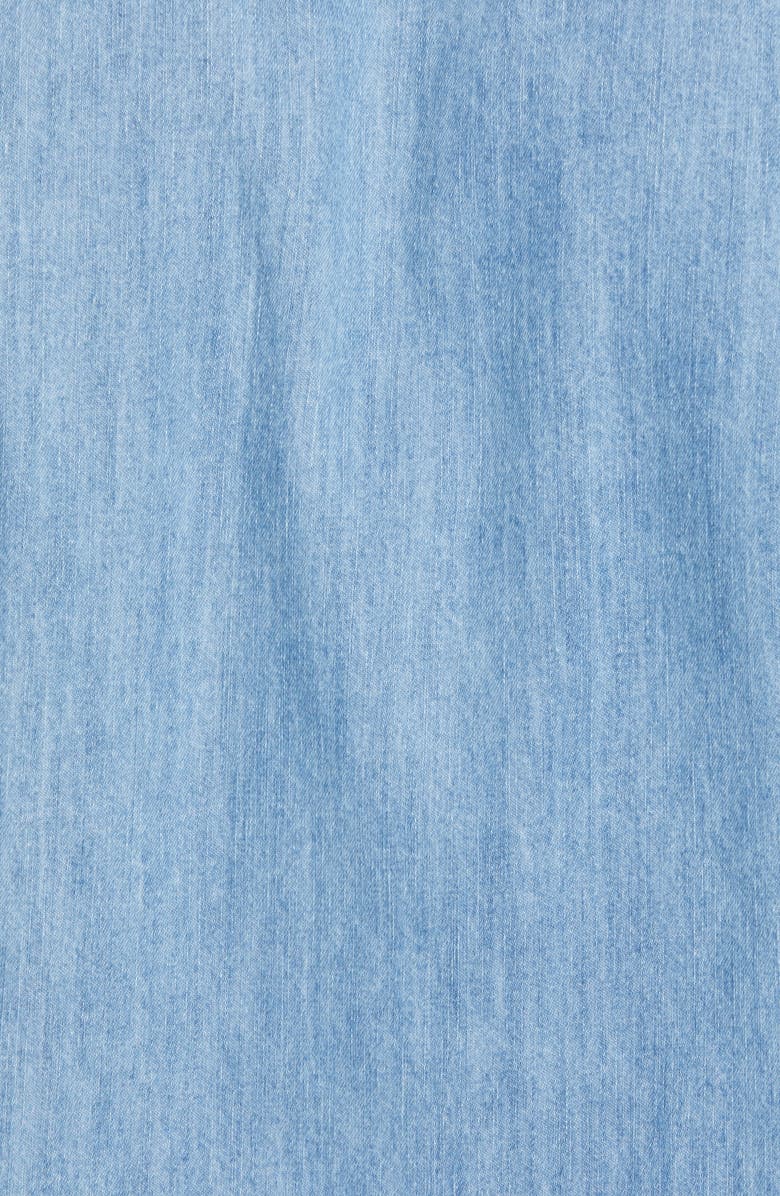 Scotch & Soda Amsterdams Blauw Pocket Square Chambray Sport Shirt, Alternate, color, 