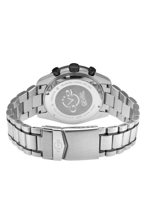Gv2 Freccia Stainless Steel Swiss Quartz Bracelet Watch, 42mm In Two Tone Ss/black