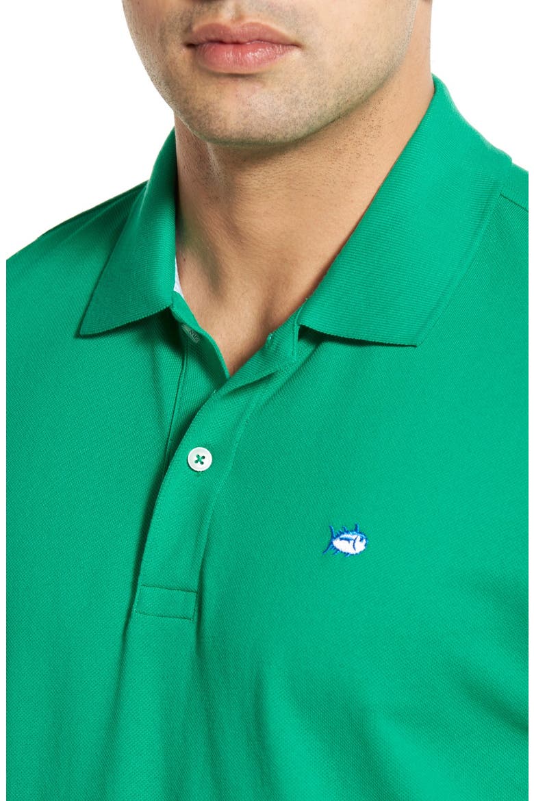 Skipjack Micro Piqué Stretch Cotton Polo, Alternate, color, AUGUSTA GREEN
