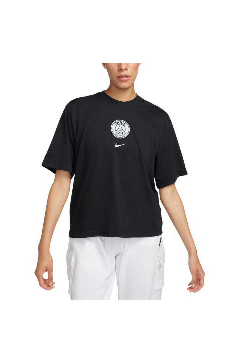 Nike Women's Nike Black Paris Saint-Germain For Her Boxy T-Shirt, Alternate, color,