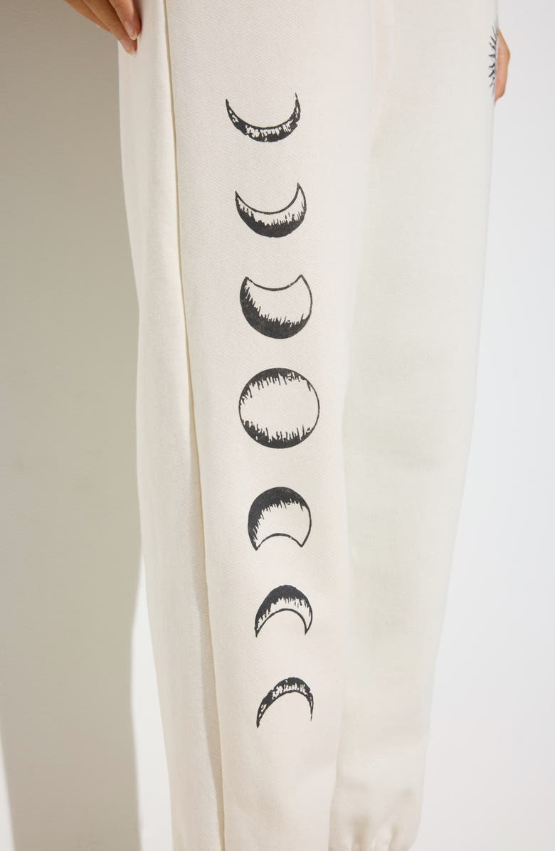 Spiritual Gangster Power of Sun Eden Joggers, Alternate, color, Vintage White
