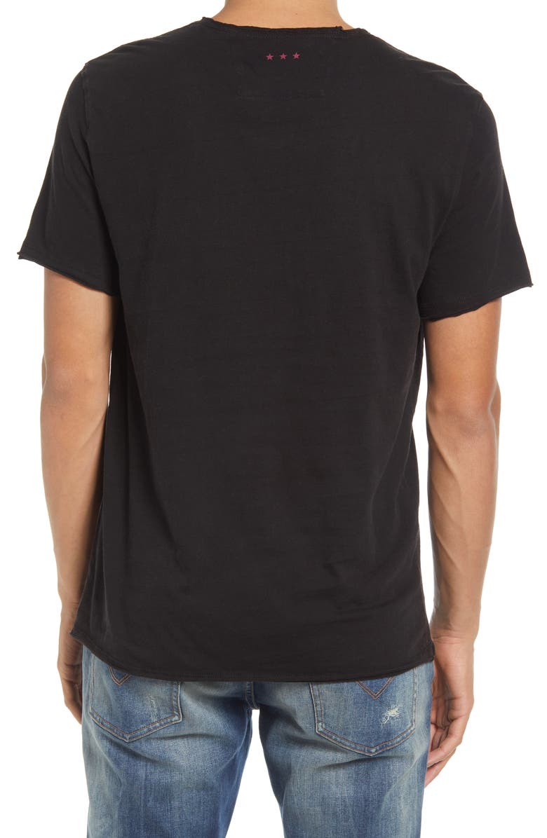John Varvatos Raw Edge Vintage Wash Graphic Tee, Alternate, color, 